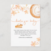 小さなかわいこちゃんパイはベーキング | 赤ちゃんシャワー エンクロージャーカード (正面)