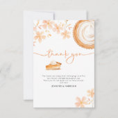 小さなかわいこちゃんパイはベーキング | 赤ちゃんシャワー サンキューカード (正面)