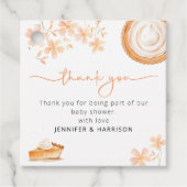 小さなかわいこちゃんパイはベーキング | 赤ちゃんシャワー フェイバータグ (正面)