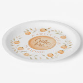 小さなかわいこちゃんパイはベーキング | 赤ちゃんシャワー ペーパープレート (アングル)