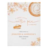 小さなかわいこちゃんパイはベーキング | 赤ちゃんシャワー ポスター (正面)