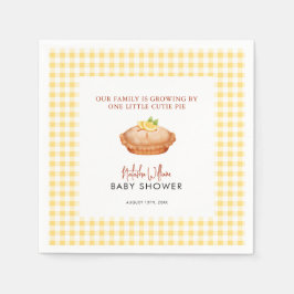 小さなかわいこちゃんパイは赤ちゃんシャワーの途中にある スタンダードカクテルナプキン