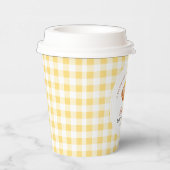 小さなかわいこちゃんパイは赤ちゃんシャワーの途中にある 紙コップ (右)