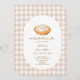 小さなかわいこちゃんパイギンガムベビーシャワー招待状 サンキューカード