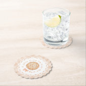 小さなかわいこちゃんパイギンガムボーベイビーシャワー ペーパーコースター (インサイチュ)