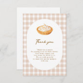 小さなかわいこちゃんパイサンキューカード エンクロージャーカード (正面/裏面)