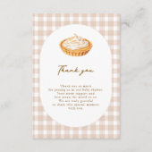 小さなかわいこちゃんパイサンキューカード エンクロージャーカード (正面)