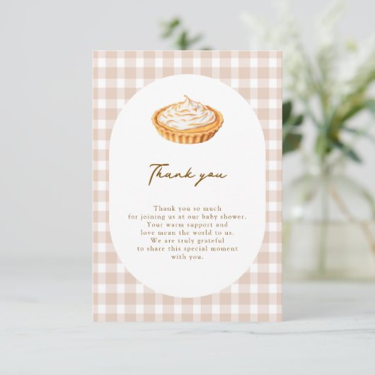 小さなかわいこちゃんパイサンキューカード エンクロージャーカード (スタンド正面)