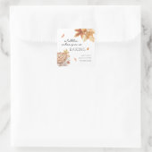 小さなかわいこちゃんパイベーキング秋の赤ちゃんシャワー スクエアシール (バッグ)