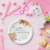 小さなかわいこちゃんパイベーキング秋の赤ちゃんシャワー ペーパープレート (パーティー)
