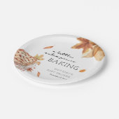 小さなかわいこちゃんパイベーキング秋の赤ちゃんシャワー ペーパープレート (アングル)