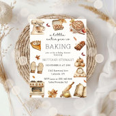 小さなかわいこちゃんパイベーキング秋の赤ちゃんシャワー 招待状