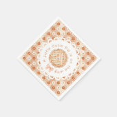 小さなかわいこちゃんパイボー男女兼用ベビーシャワー スタンダードカクテルナプキン (角)