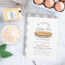 小さなかわいこちゃんパイ感謝白い赤ちゃんシャワー