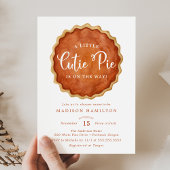 小さなかわいこちゃんパイ秋カボチャ赤ちゃんシャワー 招待状