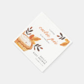 小さなかわいこちゃんパイ秋フローラ赤ちゃんシャワー スタンダードカクテルナプキン (角)