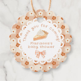 小さなかわいこちゃんパイ赤ちゃんシャワーありがとう フェイバータグ