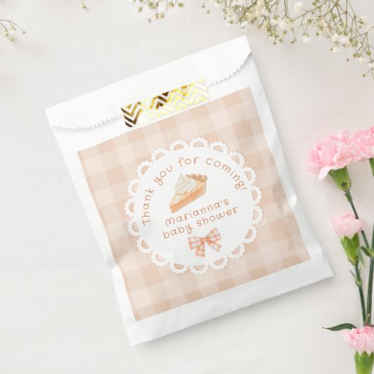 小さなかわいこちゃんパイ赤ちゃんシャワーありがとう フェイバーバッグ (封をした状態)