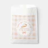 小さなかわいこちゃんパイ赤ちゃんシャワーありがとう フェイバーバッグ (正面)