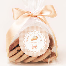 小さなかわいこちゃんパイ赤ちゃんシャワーありがとう ラウンドシール