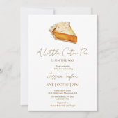 小さなかわいこちゃんパイ赤ちゃんシャワー招待状 サンキューカード (正面)