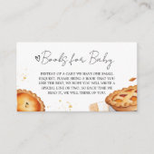 小さなかわいこちゃんパイ赤ちゃんシャワー本ベビー エンクロージャーカード (正面)