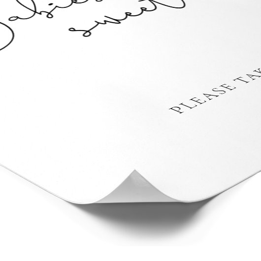 小さなかわいこちゃんベビーは甘い ポスター (角)