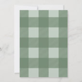 小さなかわいこちゃんミカンのギンガムベビーシャワー 招待状 (裏面)