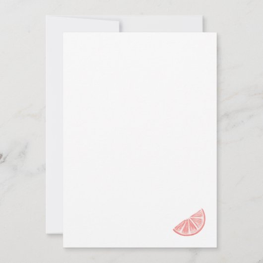 小さなかわいこちゃんミニマルの赤ちゃんシャワー 招待状 (裏面)