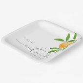 小さなかわいこちゃんモダンのシャワー ペーパープレート (傾斜あり)