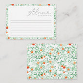 小さなかわいこちゃんモダンの赤ちゃんシャワーアドバイスカード アドバイスカード (正面/裏面)