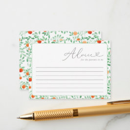 小さなかわいこちゃんモダンの赤ちゃんシャワーアドバイスカード アドバイスカード