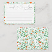 小さなかわいこちゃんモダンの赤ちゃんシャワーアドバイスカード アドバイスカード (正面/裏面)