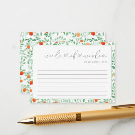 小さなかわいこちゃんモダンの赤ちゃんシャワーアドバイスカード アドバイスカード