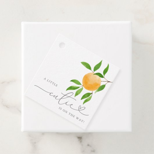 小さなかわいこちゃんモダンの赤ちゃんシャワーメッセージカード フェイバータグ (インサイチュ)