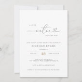 小さなかわいこちゃんモダンの赤ちゃんシャワー招待状 招待状 (正面)