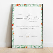 小さなかわいこちゃんモダンの赤ちゃんシャワー歓迎ポスター ポスター