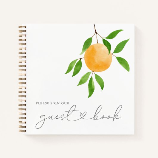 小さなかわいこちゃんモダンベビーシャワーゲストブック ノートブック (正面)