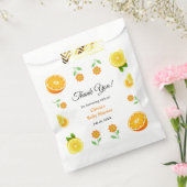 小さなかわいこちゃんレモン柑橘類ありがとう赤ちゃんシャワー フェイバーバッグ (封をした状態)