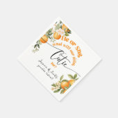 小さなかわいこちゃん性が彼または彼女を明らかにする スタンダードカクテルナプキン (角)