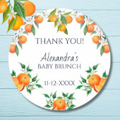 小さなかわいこちゃん柑橘系ベビーブランチありがとう ラウンドシール