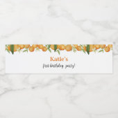 小さなかわいこちゃん柑橘系誕生日ウォーターボトルラベル ペットボトルラベル (シングルラベル)