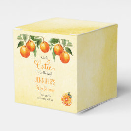 小さなかわいこちゃん柑橘類の水の色ベビーシャワー フェイバーボックス