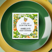 小さなかわいこちゃん柑橘類の緑の赤ちゃんシャワーナプキン スタンダードカクテルナプキン