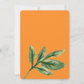 小さなかわいこちゃん水色柑橘系ベビーシャワー 招待状 (裏面)