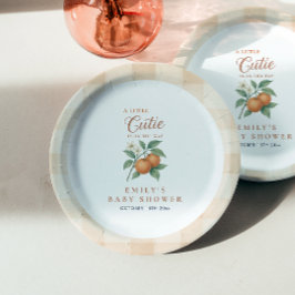 小さなかわいこちゃん男女兼用の赤ちゃんシャワー ペーパープレート