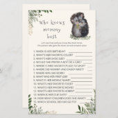 小さなかわいこちゃん誰がママの赤最高のちゃんシャワーのゲームを知っている (正面/裏面)