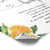 小さなかわいこちゃん赤ちゃんシャワーのゲームを言わない ポスター (角)