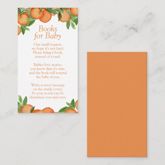 小さなかわいこちゃん赤ちゃんシャワー本ベビー囲い エンクロージャーカード (正面/裏面)