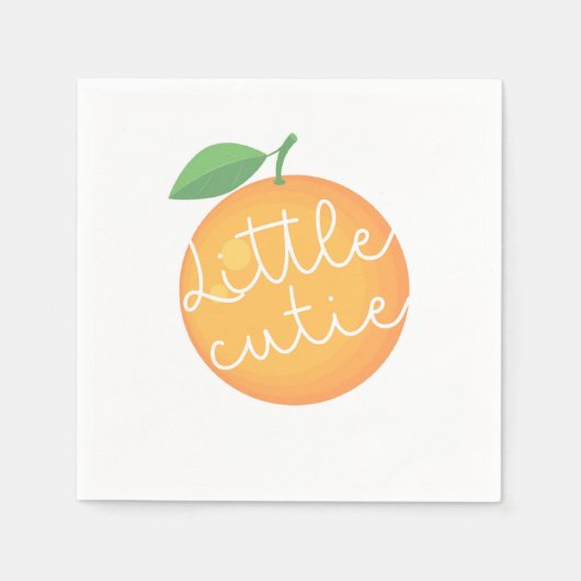 小さなかわいこちゃん、赤ん坊のシャワー男女兼用。 スタンダードカクテルナプキン (正面)
